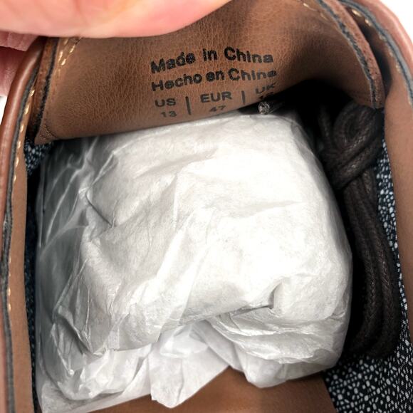 FAIRLANE & SONS Mens Feawin Flex Oxford Shoes Size 13 Tan Brown Leather NWOB - Picture 10 of 10